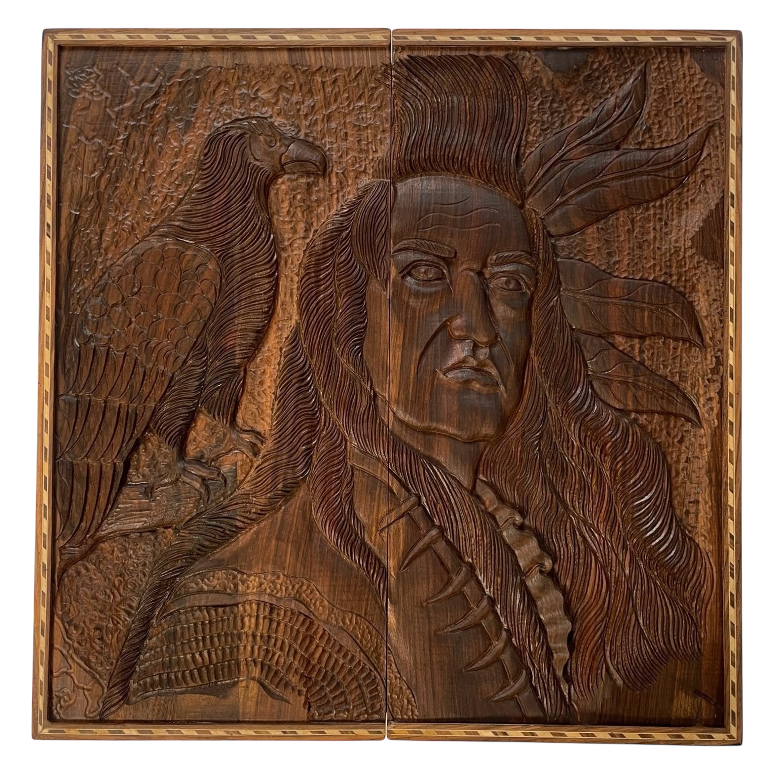 تخته نرد منبت طرح قبیلهی سرخ