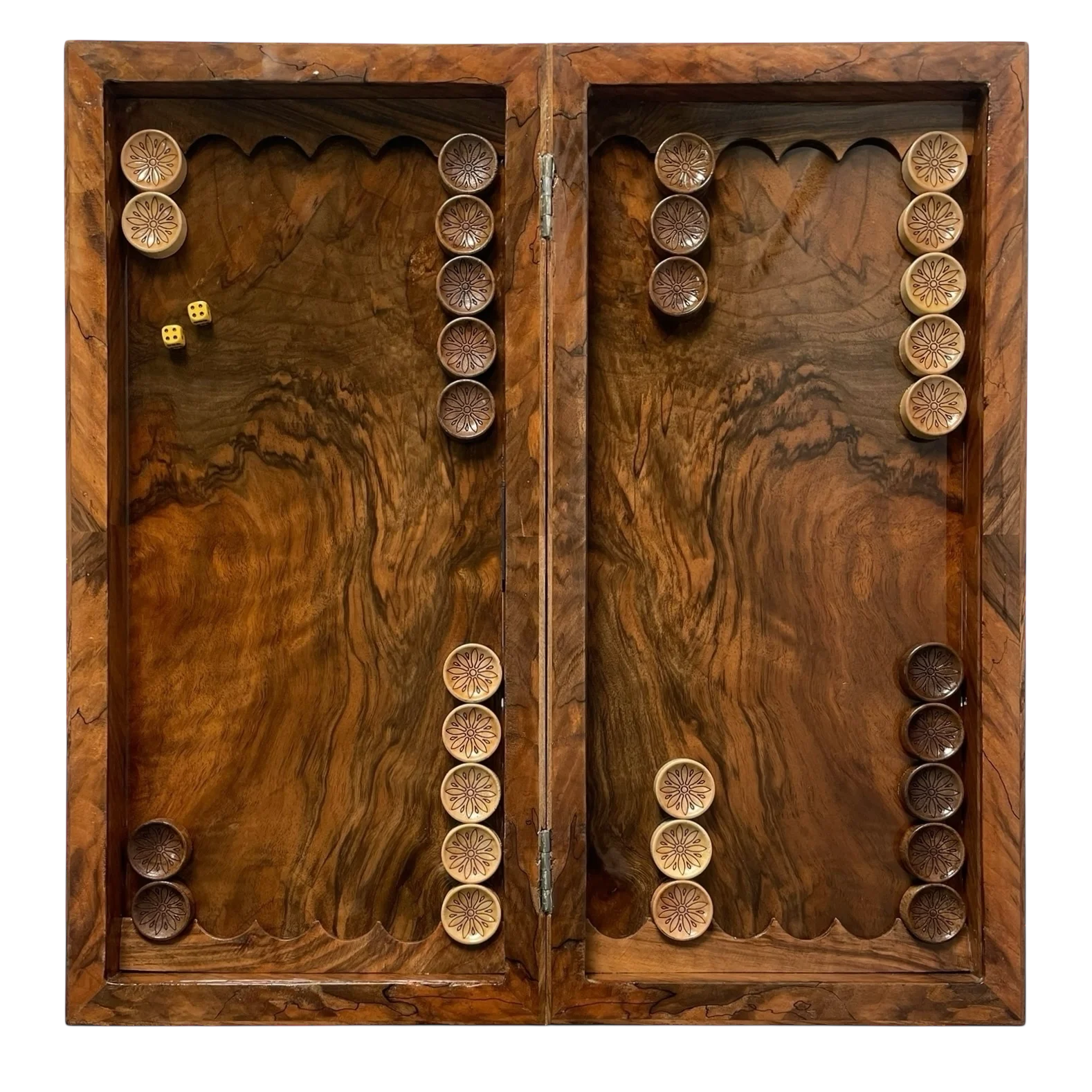 تخته نرد دوبازی ریشه طرح نیوار