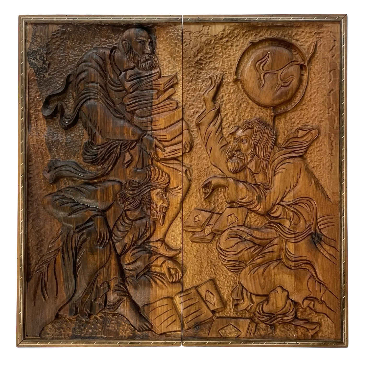 تخته نرد منبت طرح محفل شمس و مولانا