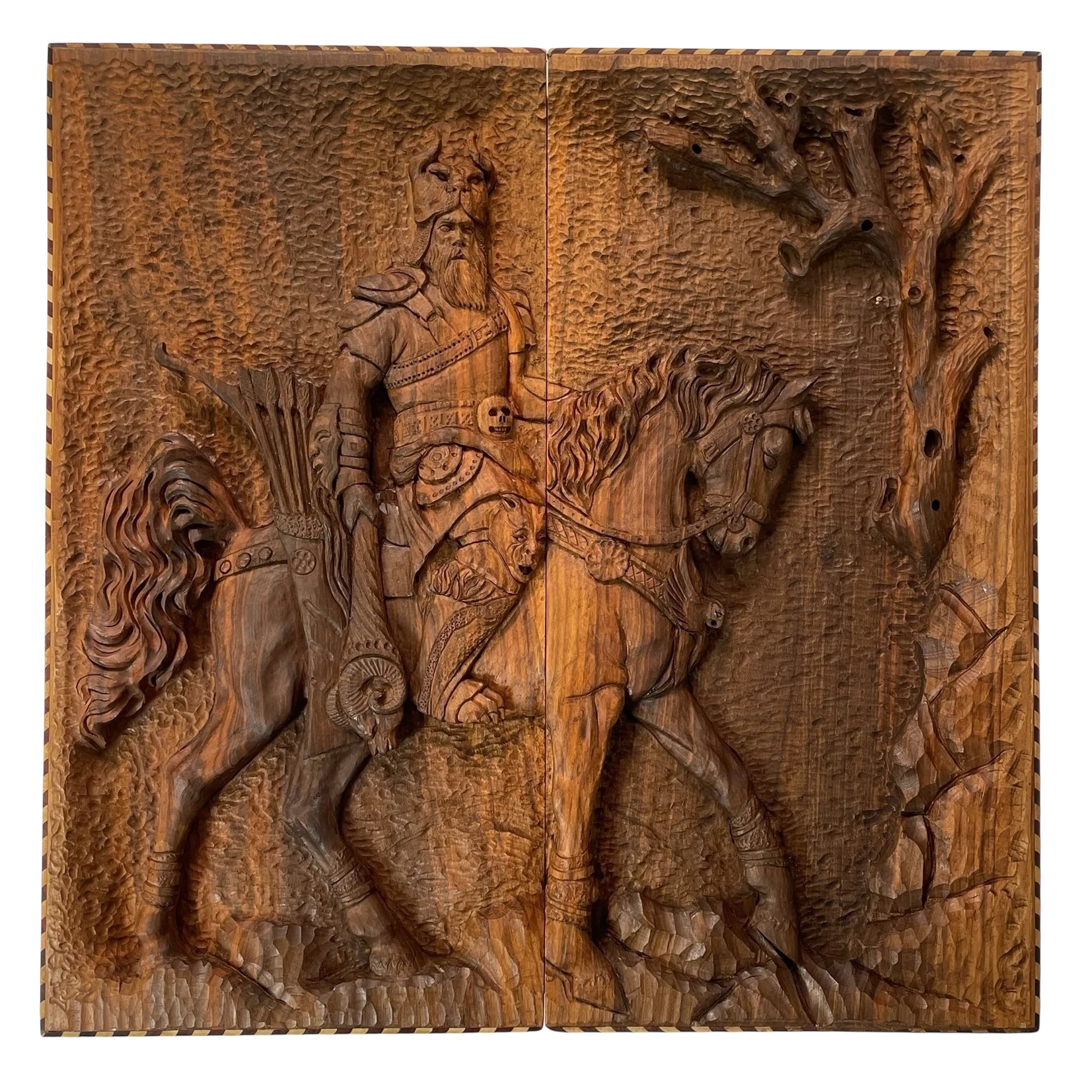 تخته نرد منبت 55 طرح رستم سوار