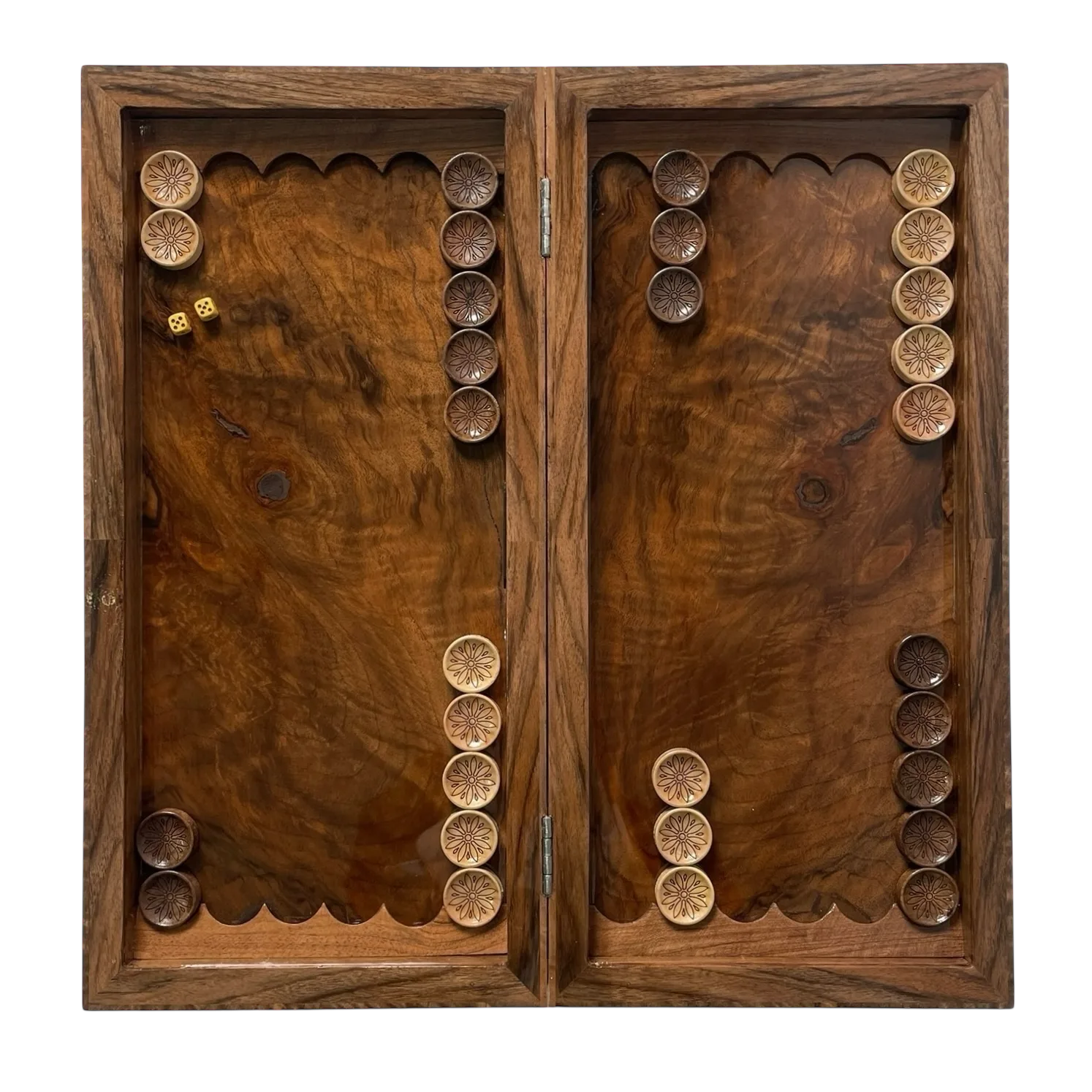 تخته نرد دوبازی ریشه طرح نیلو