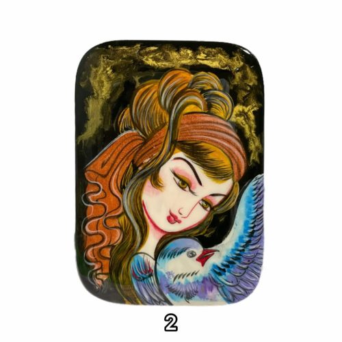 جعبه پاستور خاتم طرح چهره کشویی کد3160