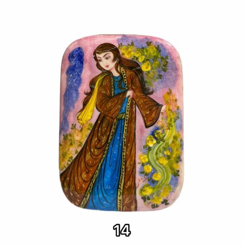 جعبه پاستور خاتم طرح چهره کشویی کد3160