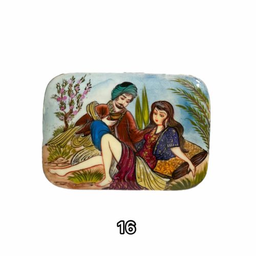 جعبه پاستور خاتم طرح چهره کشویی کد3160