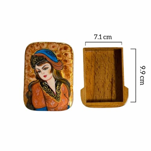 جعبه پاستور خاتم طرح چهره کشویی کد3160