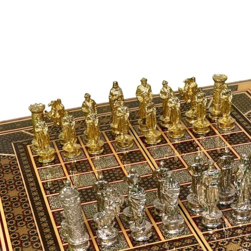 مهره شطرنج فلزی طرح انگلیس و عرب