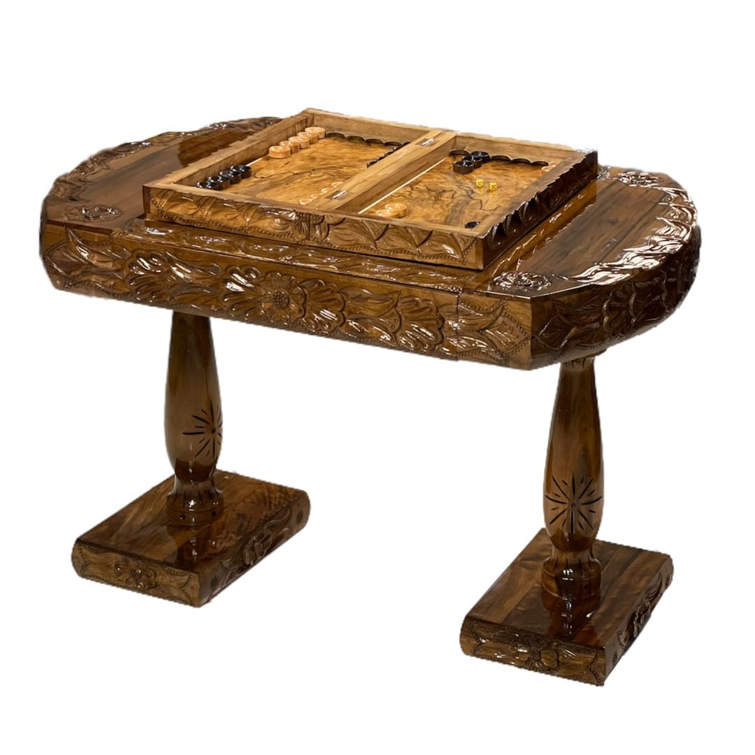 میز تمام منبت هلالی کد 4535